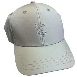 Blogilates Hat Womens Sage Green Ponytail Baseball Moon Embroidery Adjustable